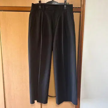 HARE 블랙 플리츠 슬랙스 M