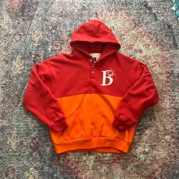 BoTT 2 TONE PULLOVER HOODIE (RED, L)