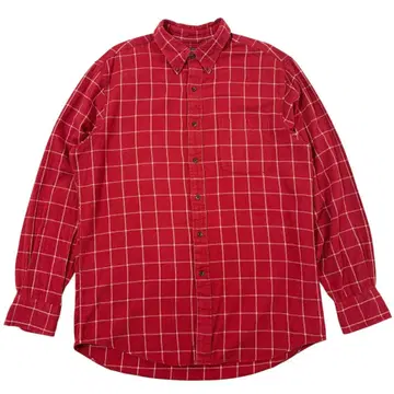 SADDLEBRED 플란넬 셔츠 긴팔 체크 버튼 다운 해외 구제 의류