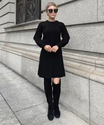 슬림 케이블 스커트