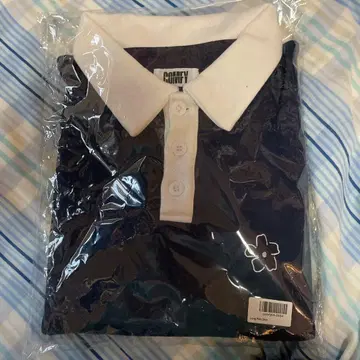 이와오카 토오루 COMFY 피케 셔츠 네이비