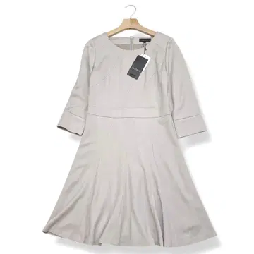 택 포함 새상품 리플렉트 고급 플레어 7부 소매 원피스 L 사이즈 일본제