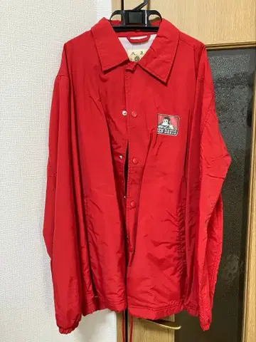 BEN DAVIS 레드 나일론 자켓 L