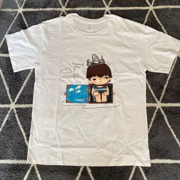 hirono 티셔츠 남성용 L 화이트