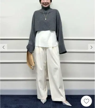 캐시미어 혼방 MUSIC 크롭 풀오버 니트