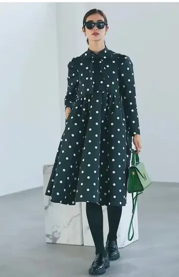 보타이 미디 원피스 (도트)