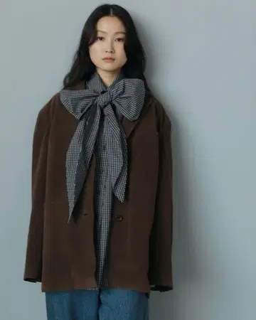 안느크 볼륨 리본 셔츠 믹스