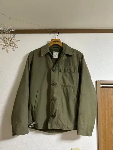 실물 U.S.NAVY A-2 데크 재킷 80's