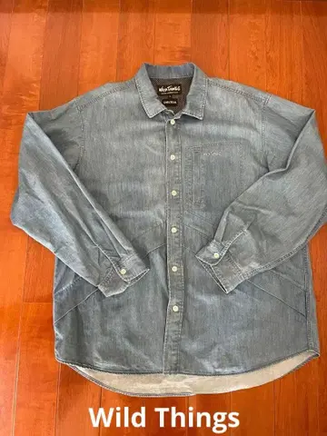 WILD THINGS SHELTECH 데님 셔츠 L 사이즈