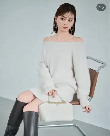 SNIDEL 미니 스커트 네이비