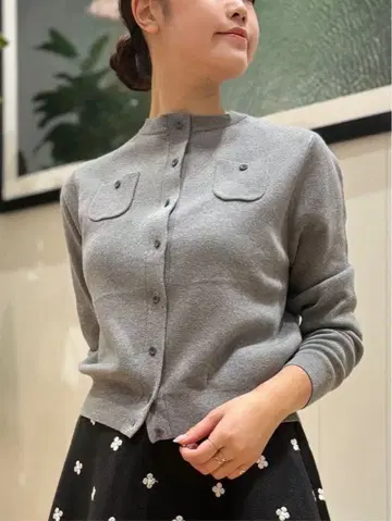 CABaN 코튼 캐시미어 크루넥 가디건