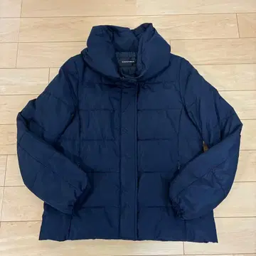 갤러리아 S 사이즈 네이비 코트 충전솜 숏 기장 점퍼 아우터