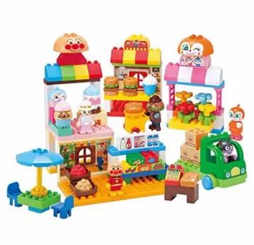 호빵맨 블록 라보 호빵맨과 모두의 가게 듬뿍 블록 DX