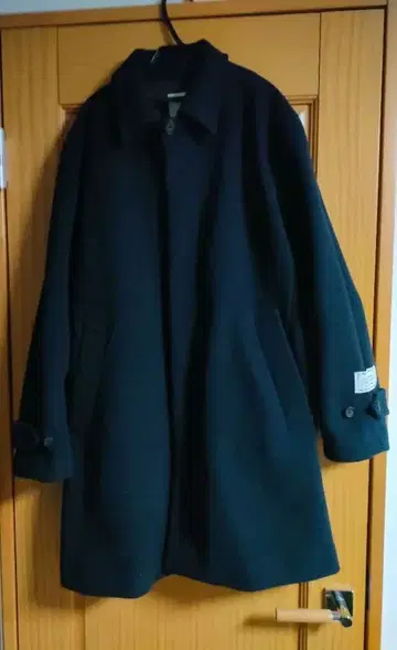 하이브리드 스텐 칼라 코트 네이비 BEAMS