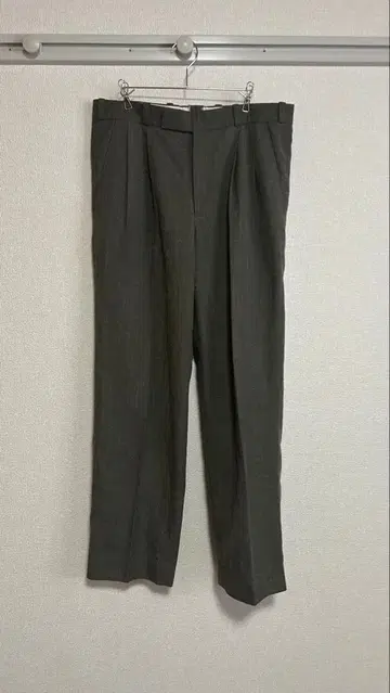 울 린넨 슬랙스