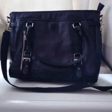 mensbigi 다크 블루 숄더백 합성섬유