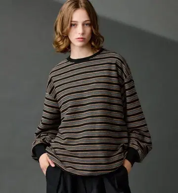 WETTEMPT 보더 롱 T L 사이즈