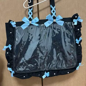 A3 프릴 디자인 이타백용 토트백 색스 블루 파랑