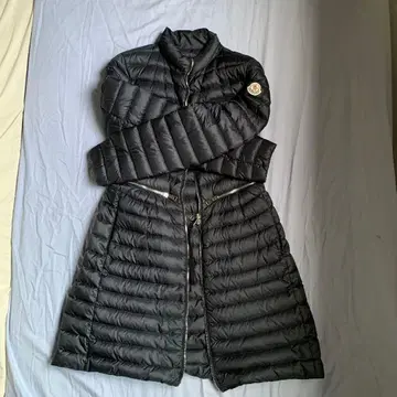 MONCLER 블랙 롱 다운 자켓