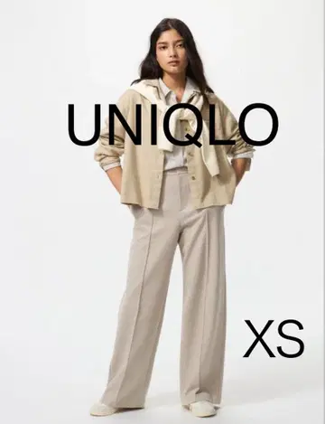 UNIQLO 브러쉬드 저지 와이드 팬츠 XS