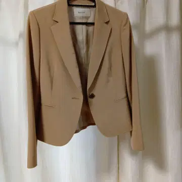 컨디션 최상 lsey 자켓 S 36 브라운 수트