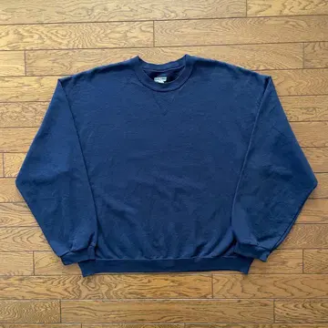 JERZEES 맨투맨 앞V 가제트 네이비 무지 L