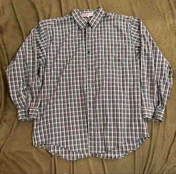 00s XLARGE 체크 무늬 긴팔 셔츠 XL