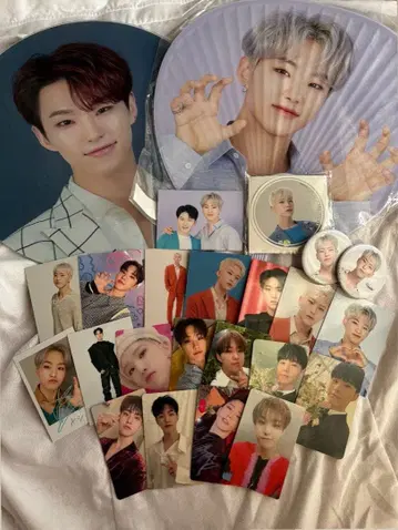 SEVENTEEN 호시 묶음 판매 트레이딩 카드 부채 캔뱃지