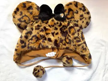 디즈니 미니 레오파드 무늬 팬 캡