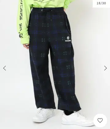 RNA R4192 올 패턴 이지 팬츠 체크 무늬