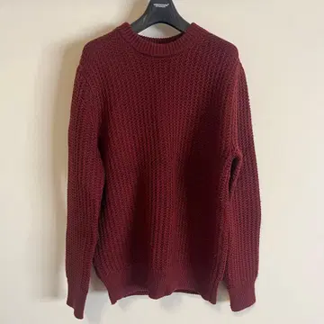 UNITED ARROWS 버건디 니트 스웨터
