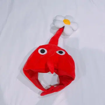 피크민 빨간색 코스튬 모자