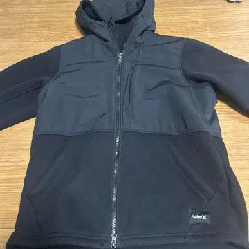 Hurley 풀 집업 후드 부착 후드티 S 블랙