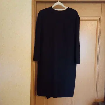 레어 어도어 롱 원피스 레이어드 드레이프 비대칭 블랙 38