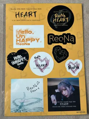 ReoNa HEART 회장 한정판 스티커 오사카