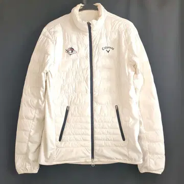 Callaway 캘러웨이 골프 풀 집업 패딩 자켓 남성용 L 화이트