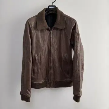 The Viridianne 10주년 기념 브라운 가죽 자켓