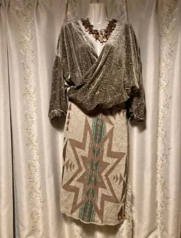 벨로아 상의 goa y2k 그런지 히피 기믹