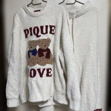 GELATO PIQUE 곰 룸웨어 상하의 세트 복슬복슬