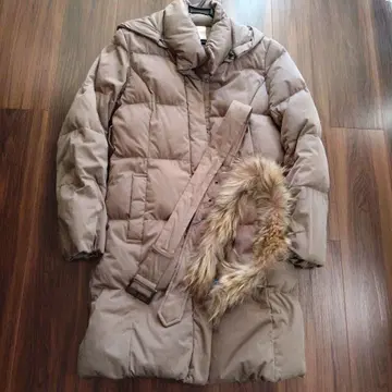 LE SOUK 베이지 롱 다운 자켓