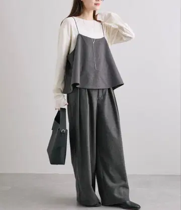 PUAL CE CIN [ 2점 세트 ] 양면 기모 뷔스티에+팬츠 세트