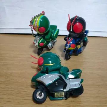 반다이 가면라이더 미니 바이크 탑승 피규어 3개 일괄