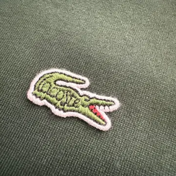 USED Lacoste 다크 그린 긴팔 원피스 38