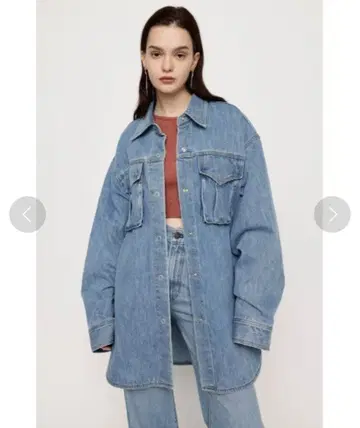 SLY 오버 사이즈 데님 셔츠 자켓