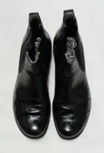 천연 가죽 부츠