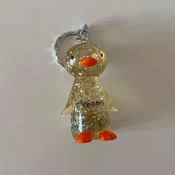 BIG 올드 블루 물 채운 키링 스퀴즈 오리 푸니푸니