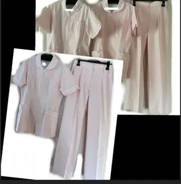 핑크 간호사 의류 상하의 세트