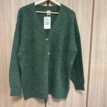 미사용 새상품 언그리드 V넥 롱 가디건