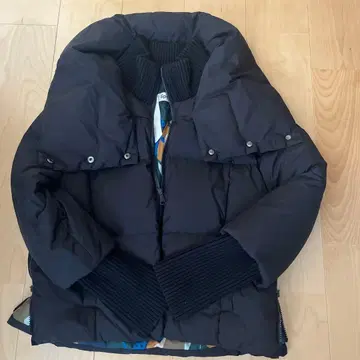 spoom 다운 코트 블랙