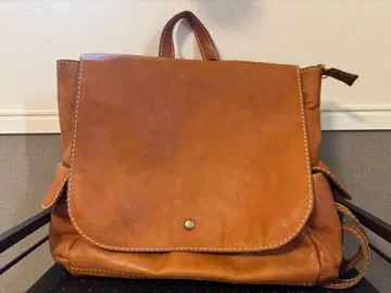 브라운 가죽 숄더백
